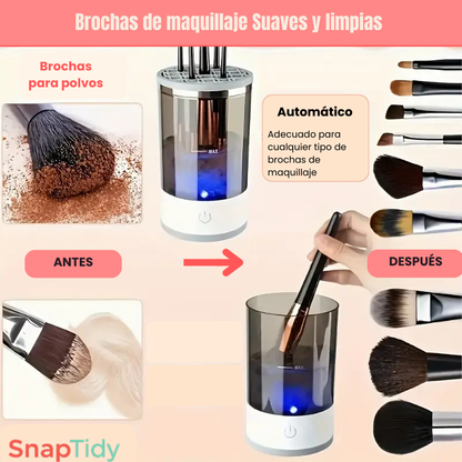 Limpiador Eléctrico de Maquillaje Portátil, para brochas y esponjas